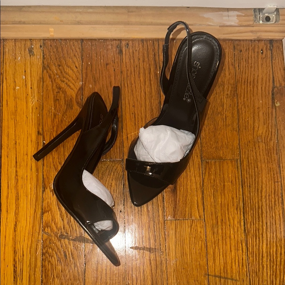 Sleek Black Stiletto Heels